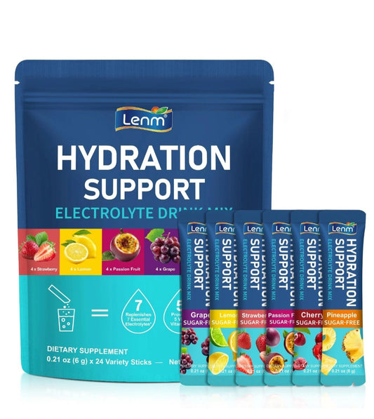 Electrolyte Drink Mix Powder Sachets Sugar Free Hydration Support