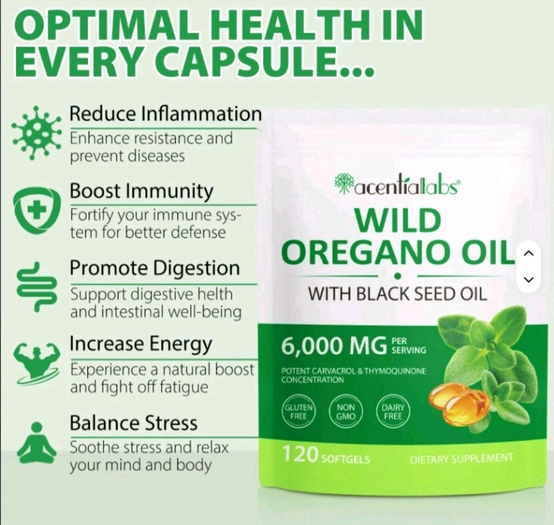 Wild Oil of Oregano Softgels 120 – Immune Support