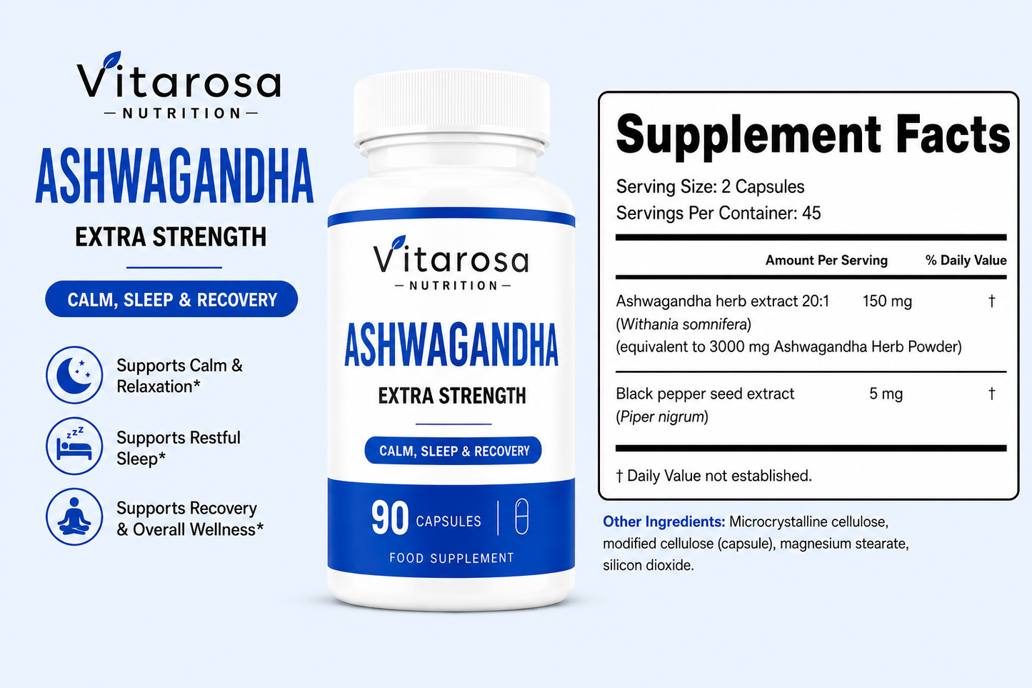 Ashwagandha High Strength 90 Capsules