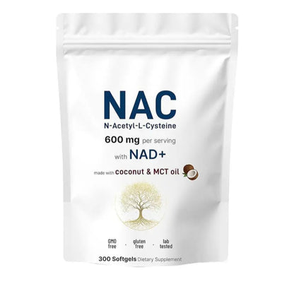 NAC 600mg with NAD+ Softgels 300 Capsules
