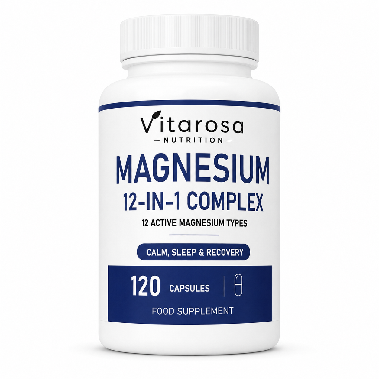 Vitarosa Magnesium 12-in-1 Complex 120 Capsules bottle