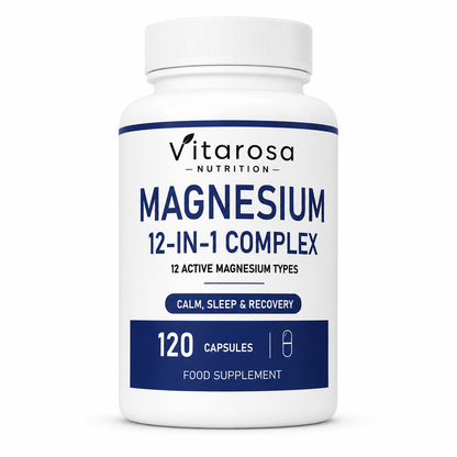 Vitarosa Magnesium 12-in-1 Complex 120 Capsules bottle