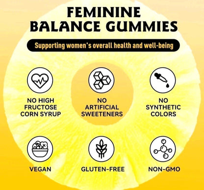 Premium Feminine Balance Gummies | Women's Probiotic & Vaginal Flora Support
