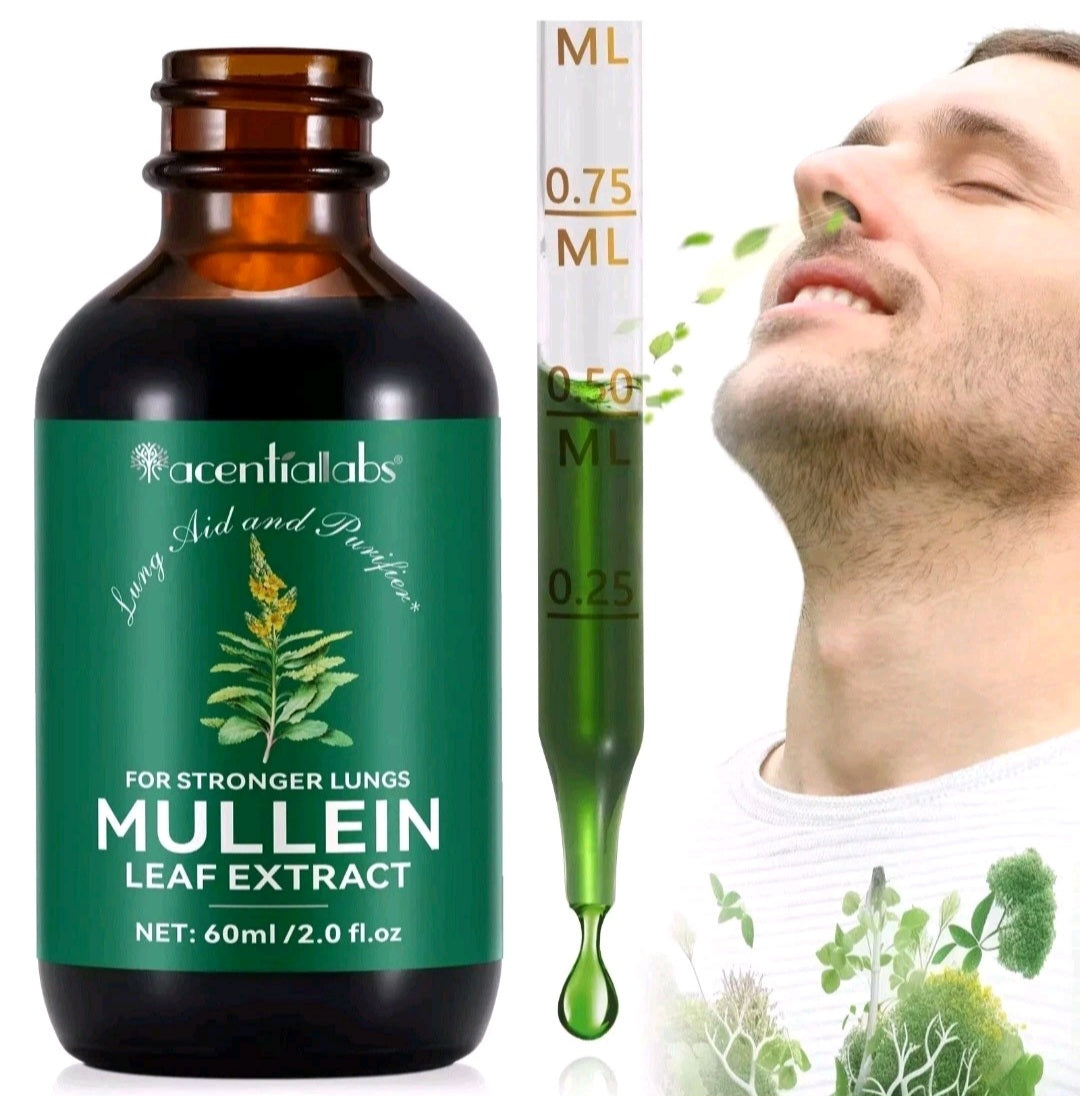 Mullein Leaf Extract Drops – Lung & Respiratory Support