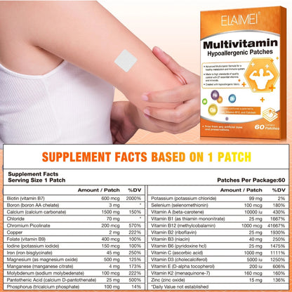 Multivitamin Patches – Daily Energy, Immunity & Wellness Support