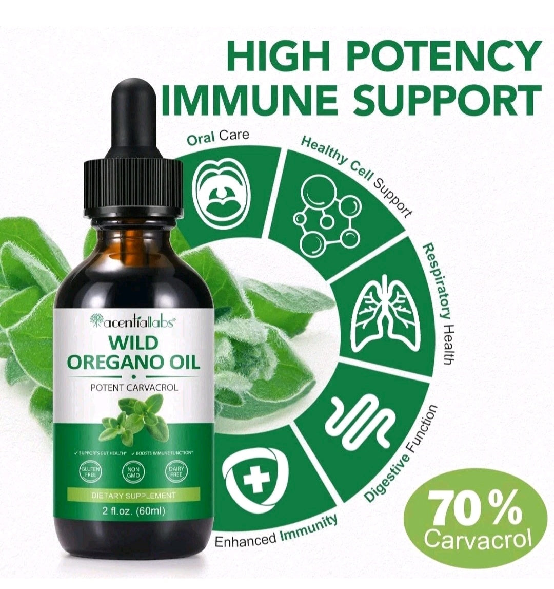 Wild Oregano Oil Drops – Immune & Gut Support