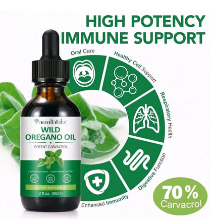 Wild Oregano Oil Drops – Immune & Gut Support