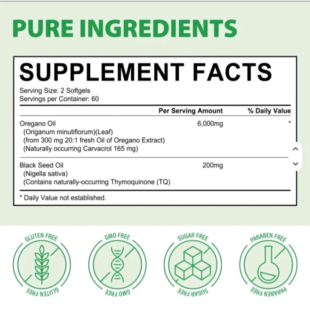 Wild Oil of Oregano Softgels 120 – Immune Support