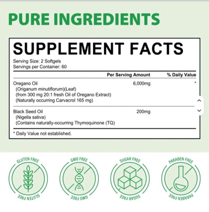 Wild Oil of Oregano Softgels 120 – Immune Support