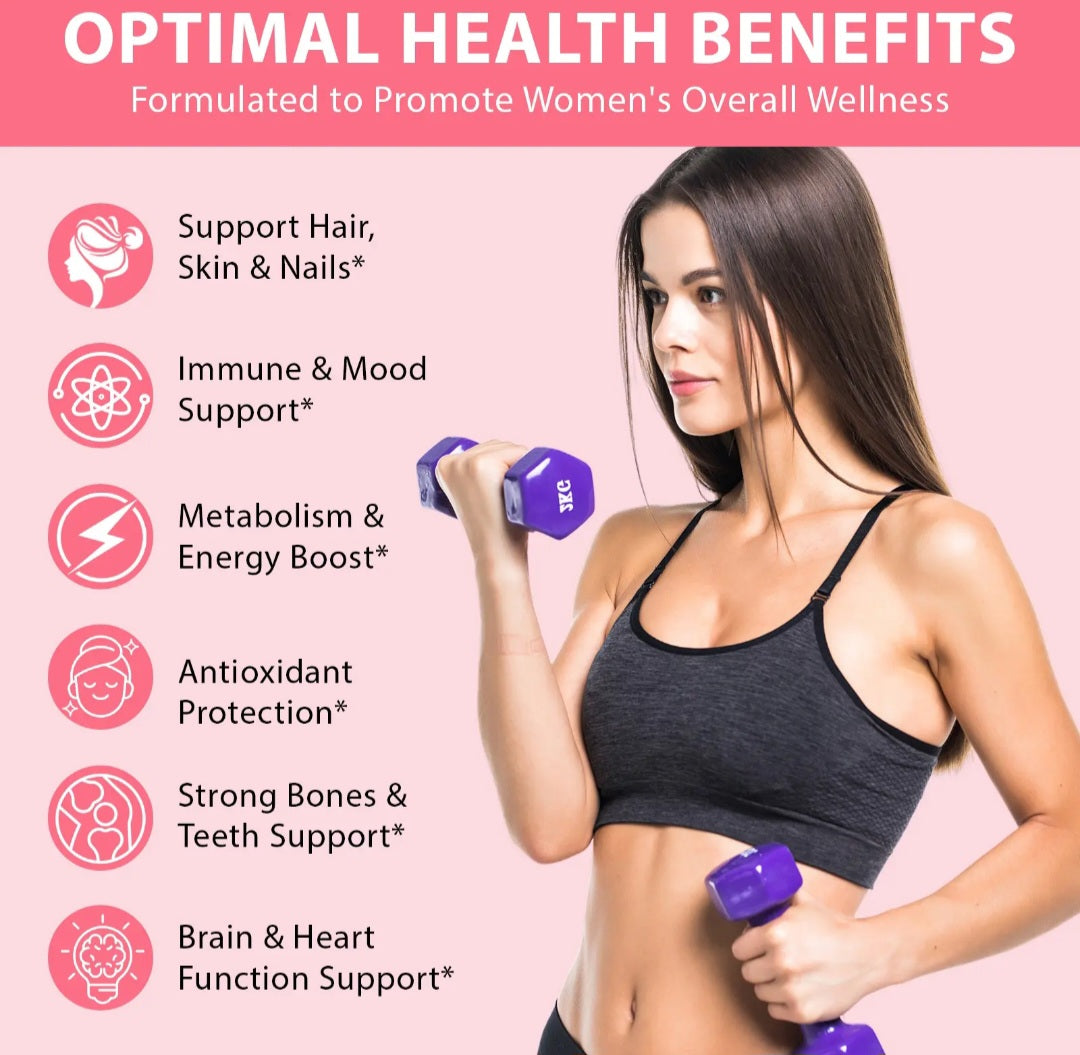 Women’s Multivitamin Gummies – Daily Vitamins & Minerals for Energy, Immunity & Wellness