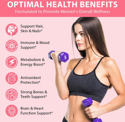 Women’s Multivitamin Gummies – Daily Vitamins & Minerals for Energy, Immunity & Wellness