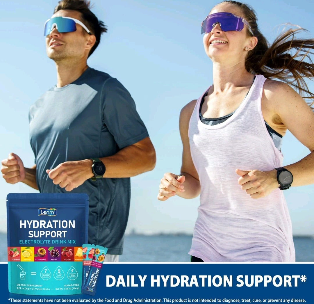 Electrolyte Drink Mix Powder Sachets Sugar Free Hydration Support
