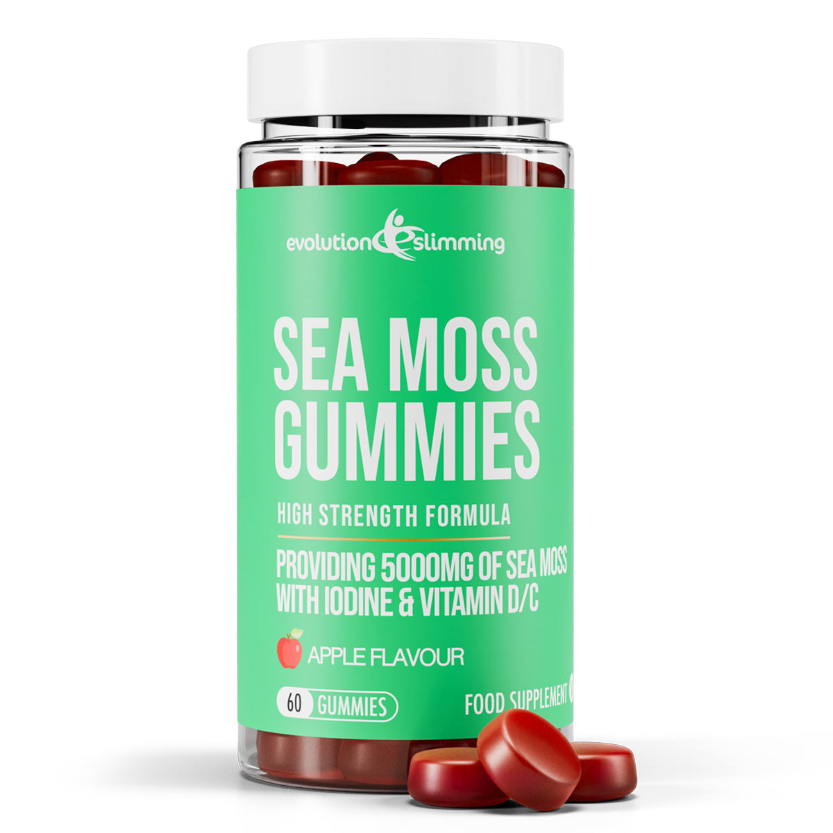 Sea Moss Gummies with Iodine, Vitamin C & D