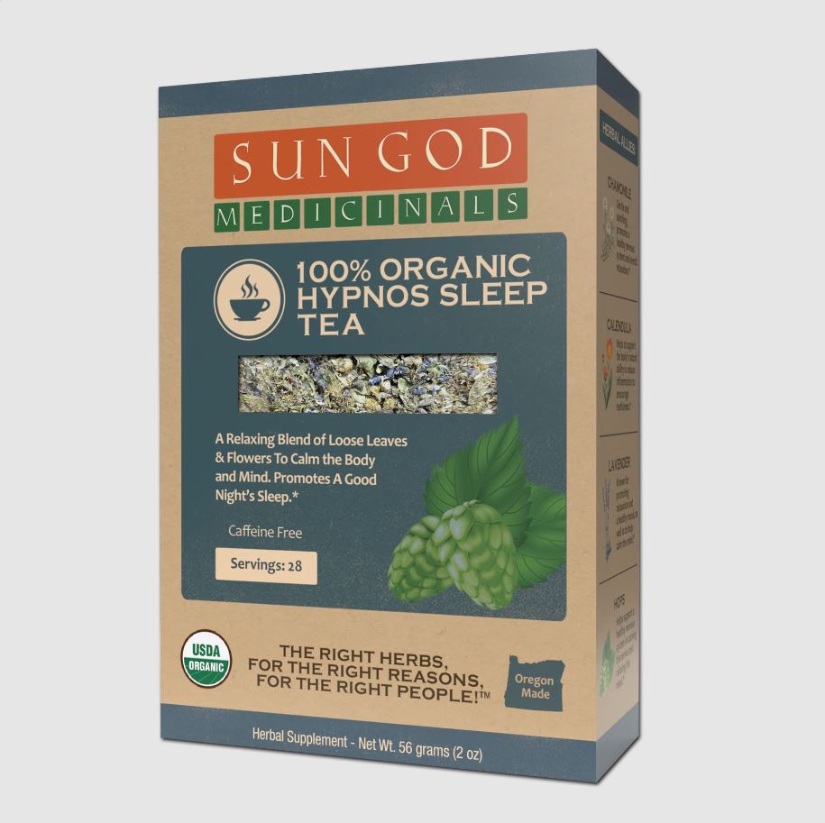 Sun God Medicinals Hypnos Sleep Organic Herbal Tea – 56g