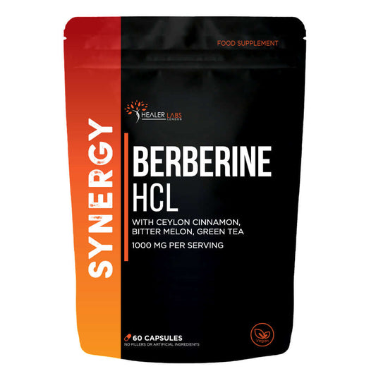Healer Labs London Berberine HCL 97% With Ceylon Cinnamon & Bitter Melon – product image 1