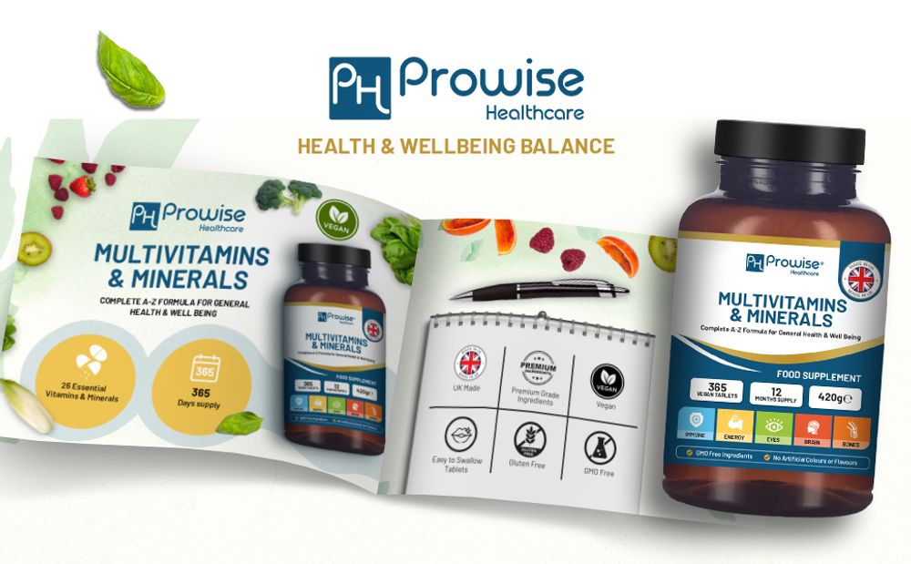 Prowise A–Z Multivitamins & Minerals – 365 Tablets – bottle with loose tablets