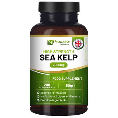 Prowise Sea Kelp 2000mg – 200 Tablets – front of 200-tablet pack