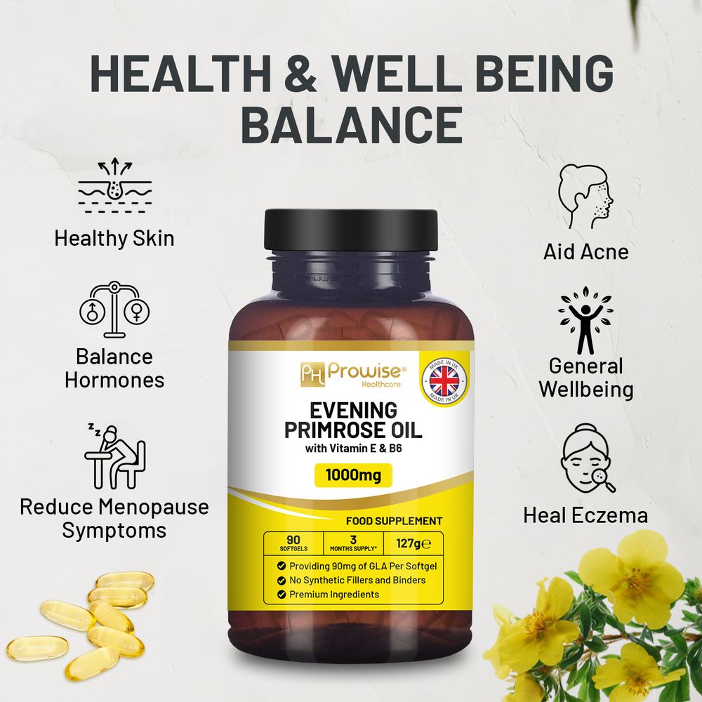 Prowise Healthcare Vegan Evening Primrose Oil 2000mg – 60 Softgels – product image 3