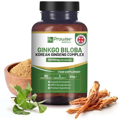 Prowise Healthcare Ginkgo Biloba & Korean Ginseng – 180 Tablets – product image 5