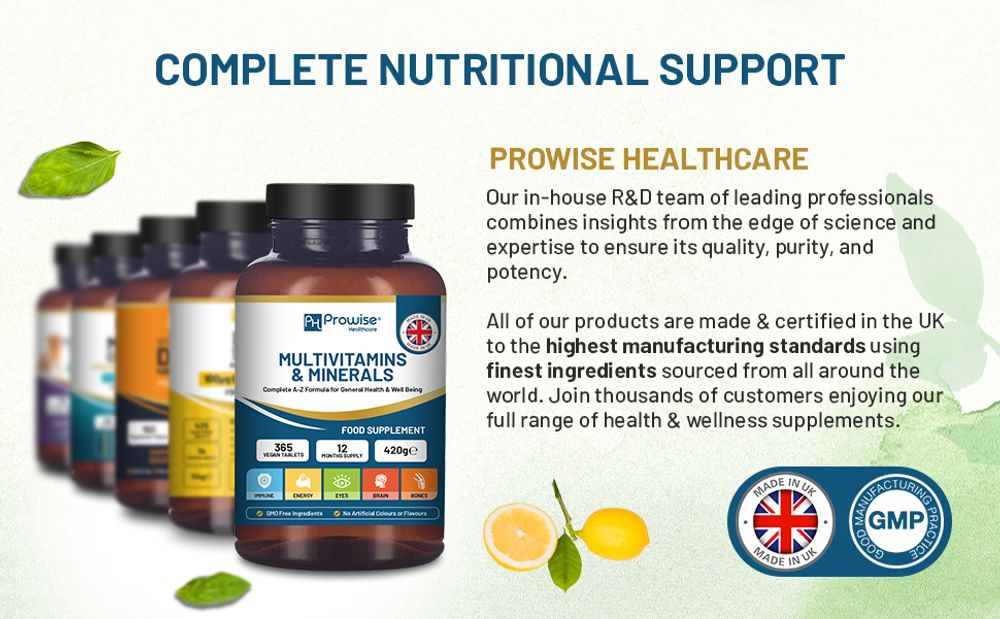 Prowise A–Z Multivitamins & Minerals – 365 Tablets – multivitamin product overview