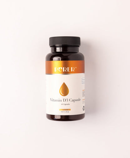 BePurer Vegan Vitamin D3 1000IU – Lichen Capsules – vitamin D capsule bottle