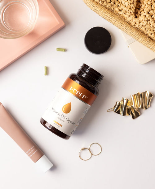 BePurer Vegan Vitamin D3 1000IU – Lichen Capsules – vitamin D bottle with capsules