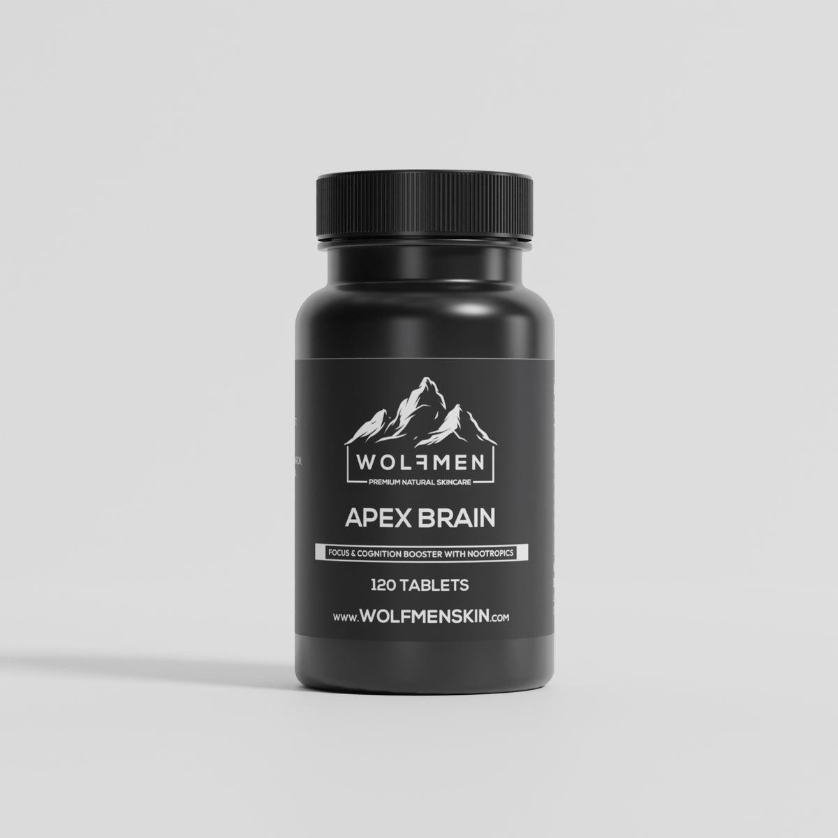 Wolfmen Apex Brain – 120 Tablets – tablet bottle