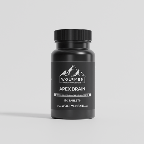 Wolfmen Apex Brain – 120 Tablets – tablet bottle