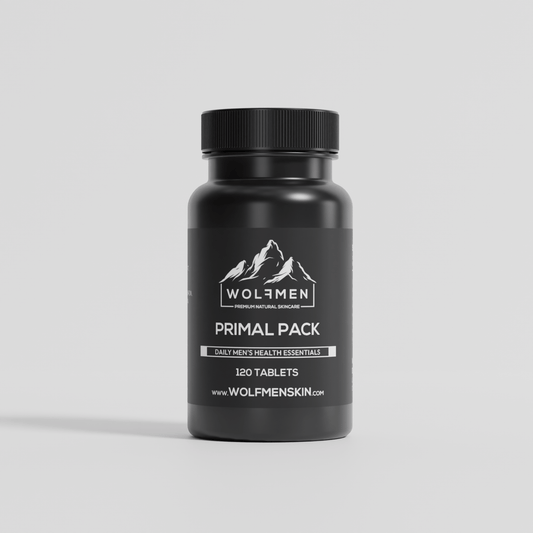 Wolfmen Primal Pack – 120 Tablets – tablet bottle